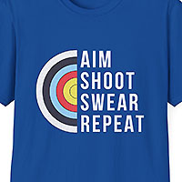 Aim, Shoot, Swear, Repeat T-Shirt