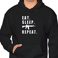 Eat Sleep Shoot Repeat Hoodie