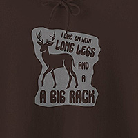 Long Legs Big Rack Deer Hunting Hoodie