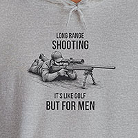 Long Range Shooting It's Like Golf but For Men Hoodie